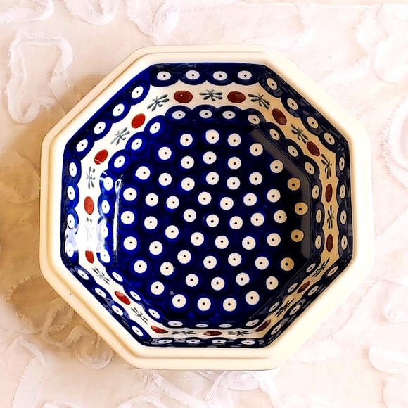 BOLESLAWIEC Octogon Bowl - Picture 3 of 6